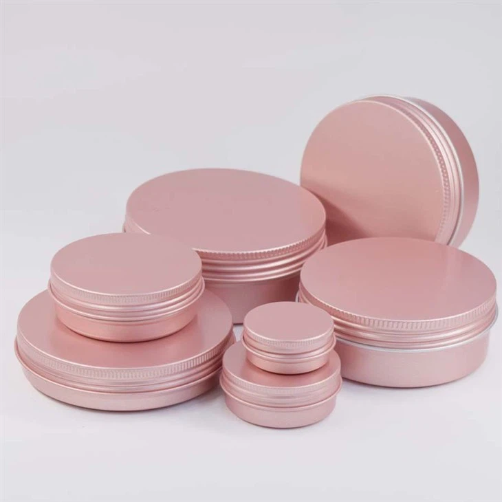 49*18size 25ml Rose Pink Customized Printing Aluminum Container With Cap