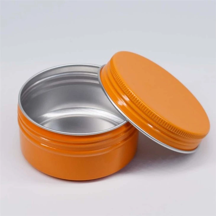 5ml Orange Alu Containers With Screw Lid