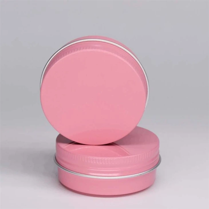 68*25mm 60mlPink Customized Printing Aluminum Box With Cap For Candy