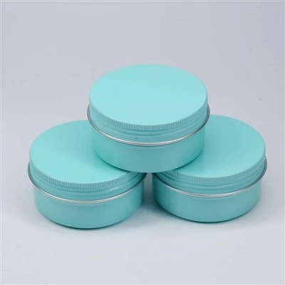 49*18size 25ml Blue Customized Printing Aluminum Container With Cap