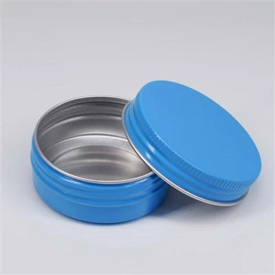 77*35mm 100ml Blue Customized Printing Aluminum Box With Cap For Candy