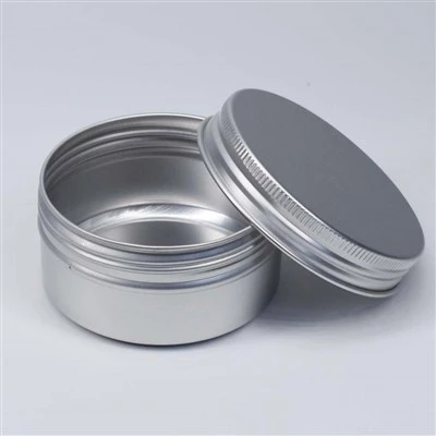 83*28mm 100ml Silver Customized Printing Aluminum Box With Cap For Candy