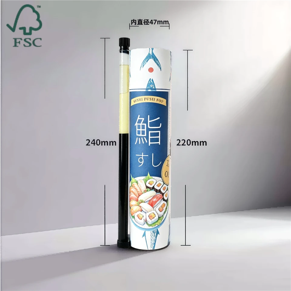 47mm Sushi Push Pop Tube Takeaway Container suppliers
