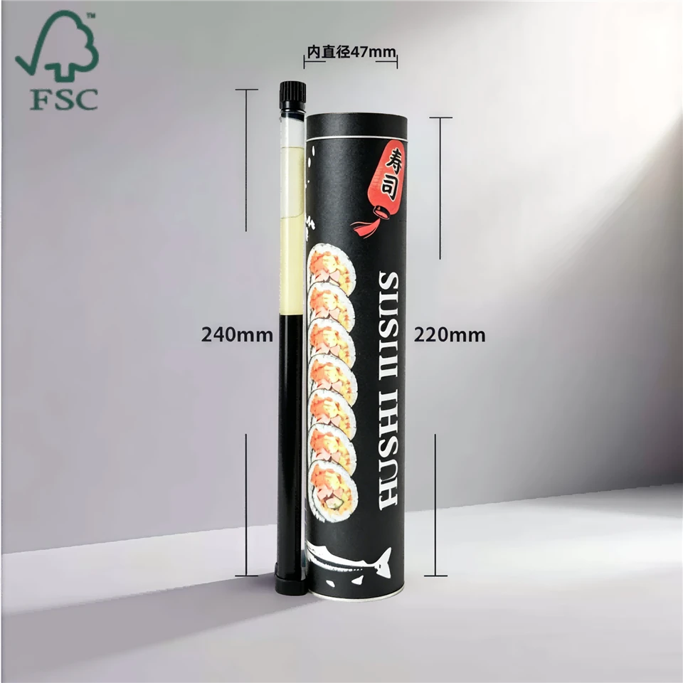 47mm Sushi Push Pop Tube Takeaway Container factory